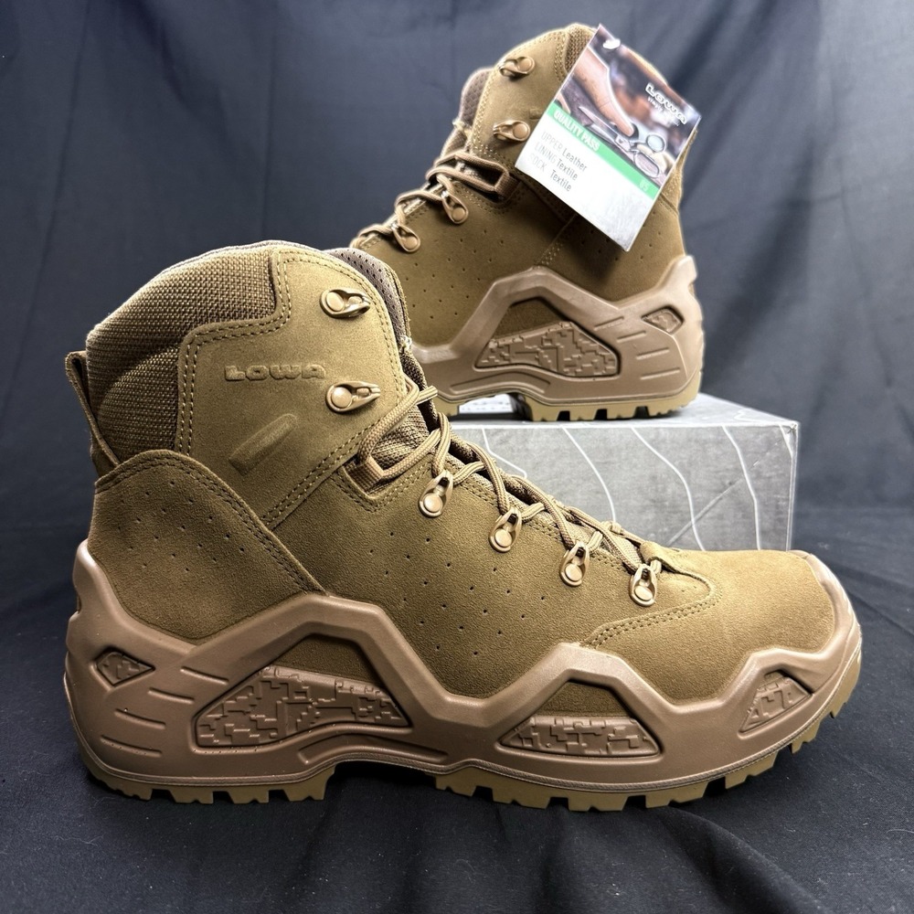 Lowa Tactical Boots Z-6S C Outdoor Hiking Trekking Lace Up Ankle Suede Size 11.5